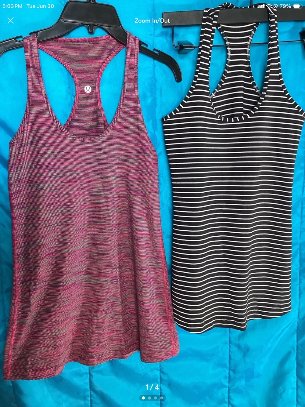 Lululemon Pink Space-Dye Racerback Tank